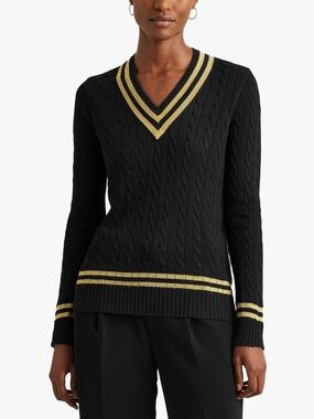 Ralph Lauren Meren Metallic Cricket Jumper